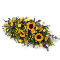 Sunflower Coffin Spray
