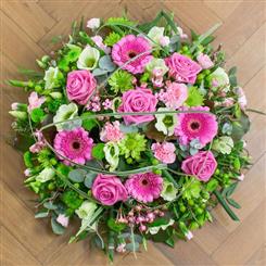 Pink and Green Posy