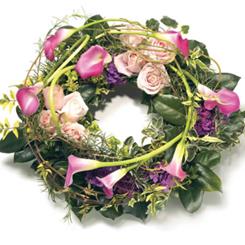 Pink Calla Lily Wreath 