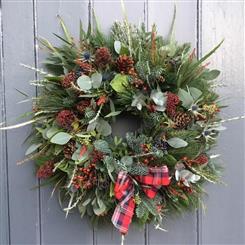 Rustic Door Wreath