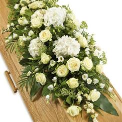 White and Green Coffin Spray
