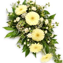 Lemon Gerbera Single Ended Spray 