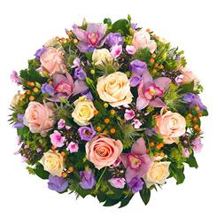 Orchid and Rose Posy