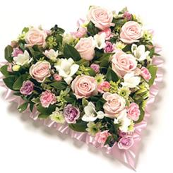 Florist Choice Loose Heart- Ribbon Edge