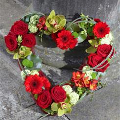 Rose and Orchid Open Heart