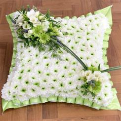 Based Cushion- Ribbon Edged