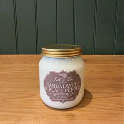 Sandalwood &amp; Black Pepper Scented Candle
