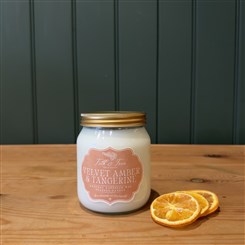 Velvet Amber &amp; Tangerine Scented Candle 