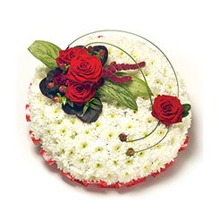 Red and White Based Posy 